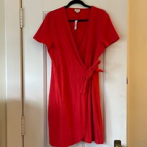 NWT Adorable J.Crew Orange Textured Wrap Dress